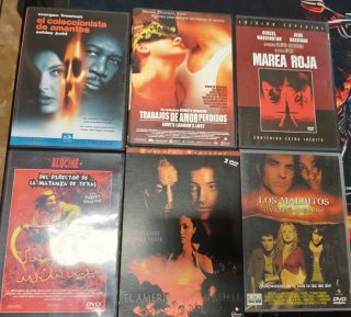 Lote 6 Películas DVD (Crimen, Terror, Thriller)