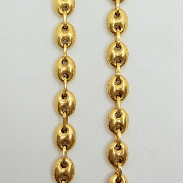 Cadena Calabrote de oro de 18k, 41.95 g, 62 cm.