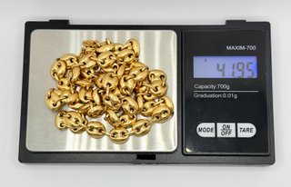 Cadena Calabrote de oro de 18k, 41.95 g, 62 cm.