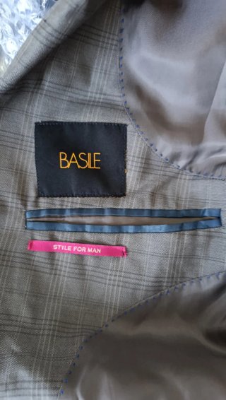Chaqueta de traje a cuadros para hombre