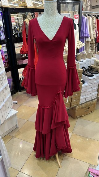 Traje de Flamenca Rojo Volantes