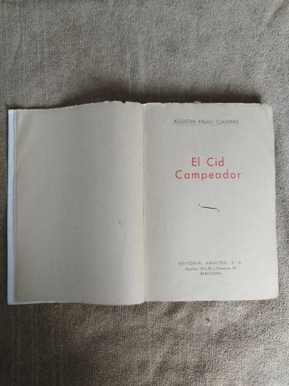 Libro El Cid Campeador