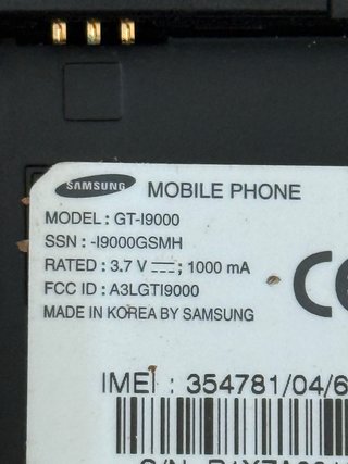 Samsung Galaxy S i9000 para peças