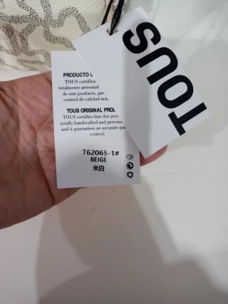 Bolso Tous Blanco y Dorado