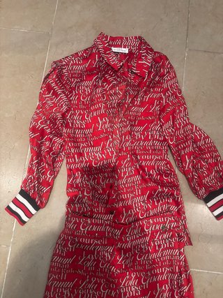 Conjunto Lola Casademunt Rojo Estampado
