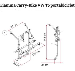 Portabicicletas Fiamma para VW T5