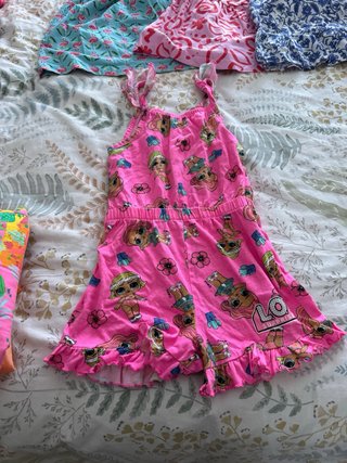 Lote 8 vestidos niña 5-6 años