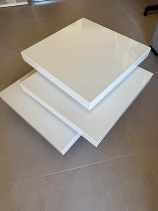 Mesa de centro blanca moderna