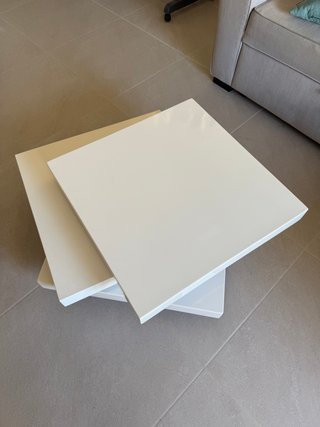 Mesa de centro blanca moderna