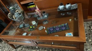 Mesa Comedor Cristal y Madera