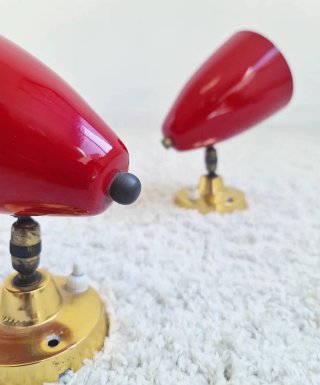 2 apliques Mid Century. Vintage 50s.