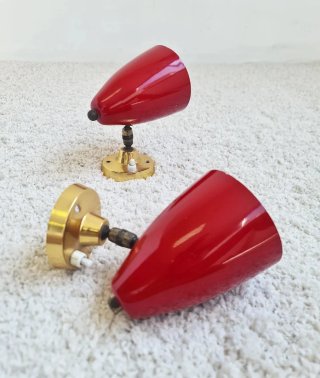2 apliques Mid Century. Vintage 50s.
