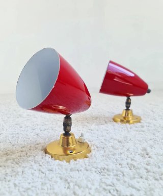 2 apliques Mid Century. Vintage 50s.