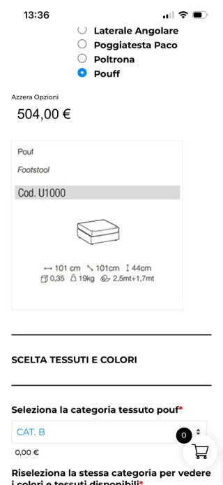 Set 2 Divani 2 Posti + Puff Beige/Grigio