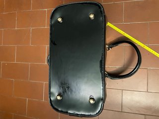 Borsa similpelle nera capiente