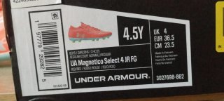 Zapatillas Under Armour Naranja y Verde