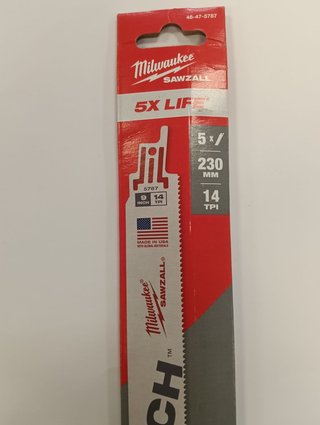 HOJA DE SABLE MILWAUKEE X5 METAL 48-47-5787