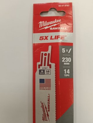 HOJA DE SABLE MILWAUKEE X5 METAL 48-47-5787