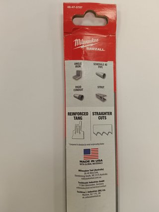 HOJA DE SABLE MILWAUKEE X5 METAL 48-47-5787