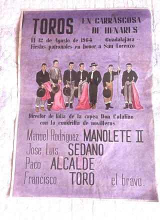 Cartel Toros Carrascosa 1964