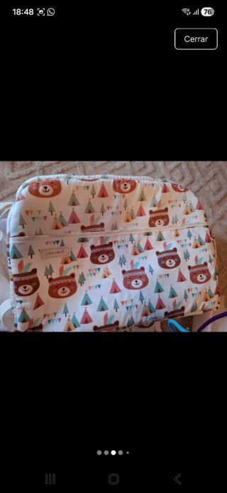 Saquito y bolso para carro. Bebes recien nacido.