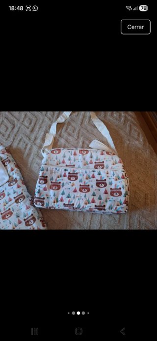 Saquito y bolso para carro. Bebes recien nacido.