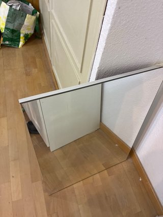Espejo Baño Ikea Blanco y Transparente 60*80