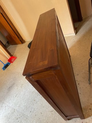 Mueble zapatero madera maciza vintage