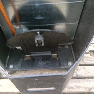 Estufa de gas Glass Line negra