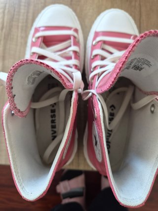 Zapatillas Converse plataforma rosas