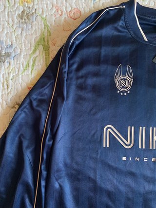 Camiseta Nike Manga Larga Azul