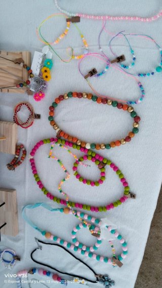 Collar, pulseras y pendientes de Flamenco