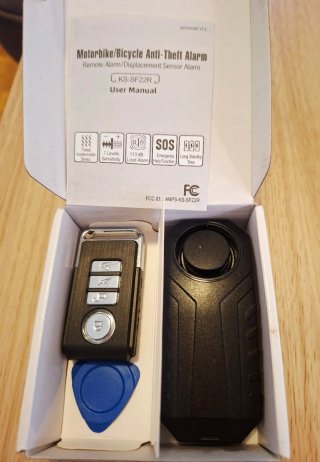 Alarma inalámbrica antirrobo bicicletas y motos