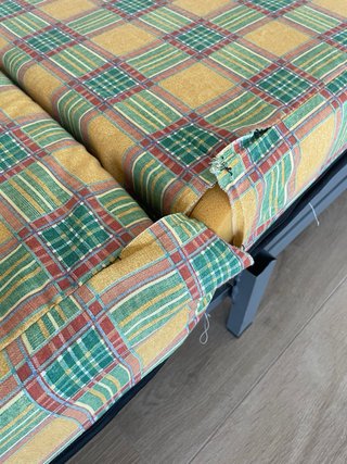 Sofá Cama Vintage Tartán