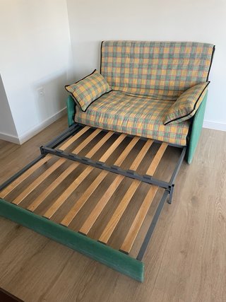 Sofá Cama Vintage Tartán