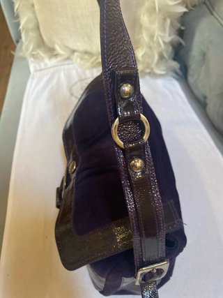 Bolso Cuplé Piel Marrón/Morado