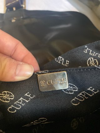 Bolso Cuplé Piel Marrón/Morado