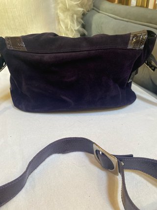 Bolso Cuplé Piel Marrón/Morado