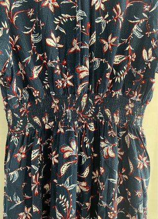 Vestido Springfield floral viscose tam. 36