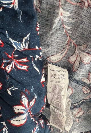 Vestido Springfield floral viscose tam. 36