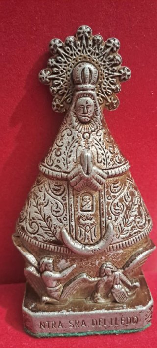 Virgen antigua metalica