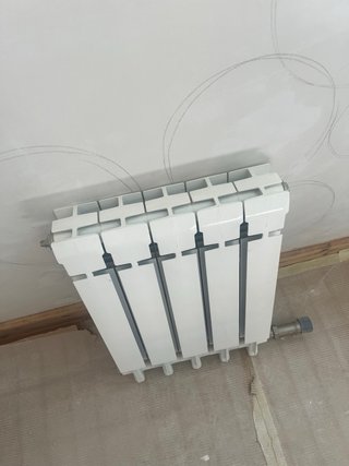 2 Radiadores de gas color blanco