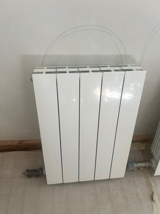 2 Radiadores de gas color blanco