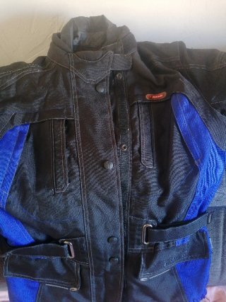 Chaqueta Moto Richa Negra y Azul