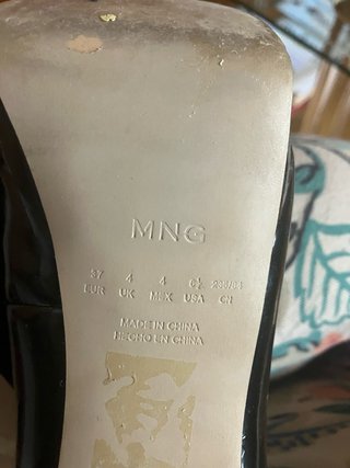 Zapatos de tacón negros talla 37