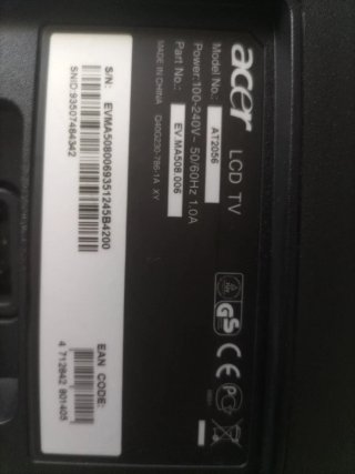 Monitor Acer para piezas