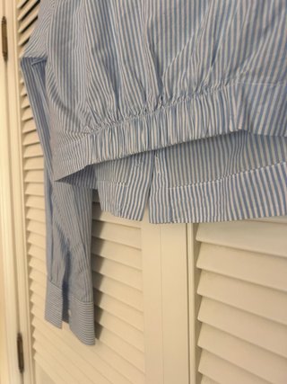 Camisa rayas azul y blanco