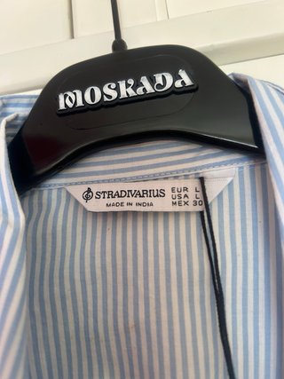 Camisa rayas azul y blanco