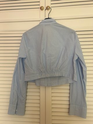 Camisa rayas azul y blanco