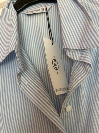 Camisa rayas azul y blanco